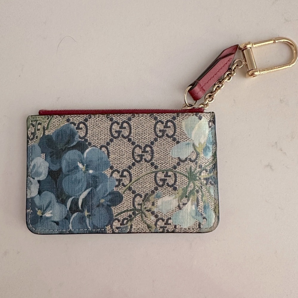Gucci Blooms Blue Floral Key Case